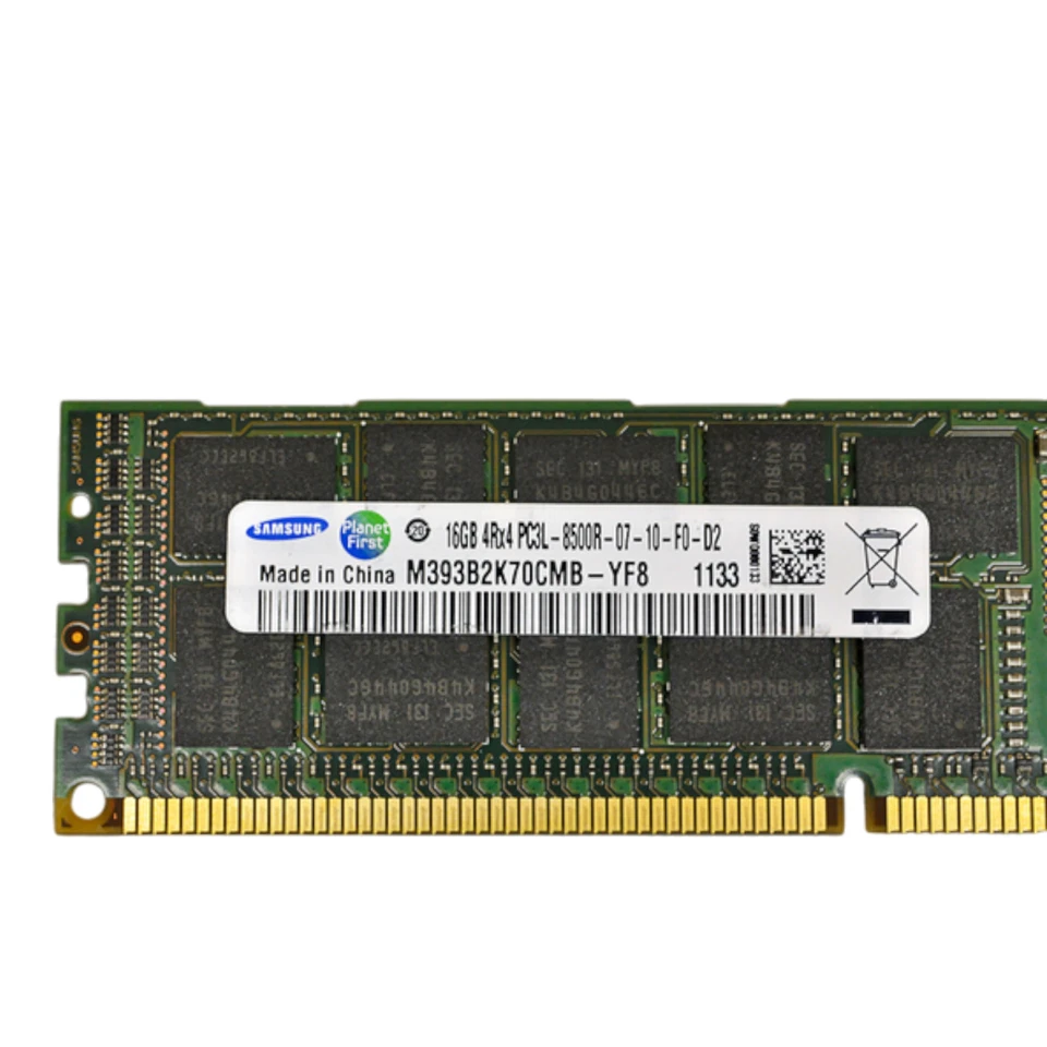 Samsung 16GB PC3L-8500R DDR3-1066 4Rx4 ECC MEMORY M393B2K70CMB-YF8 - Image 2 of 2