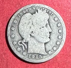 1915S US Barber SILVER Half Dollar "San Francisco" Mint! Low Mintage 704K!