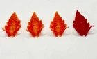 Vtg 1998 Transformers Deluxe Animorphs YEERK Red  Orange Aliens