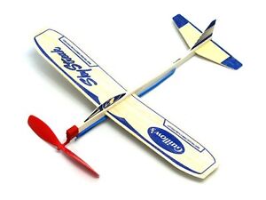 (24) SKY STREAK Balsa wood AIR Plane rubber band power ...