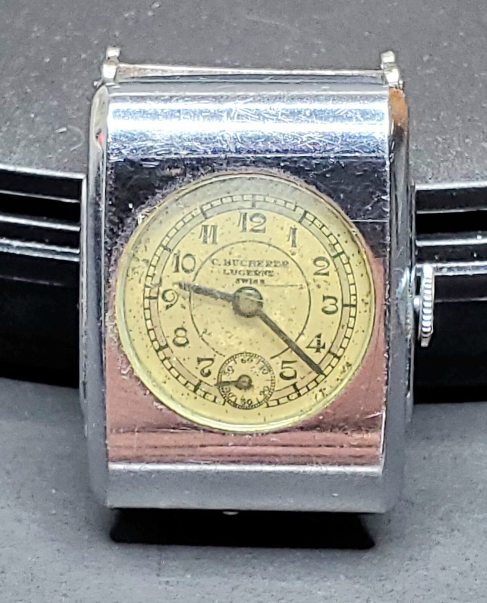 Vintage Carl Bucherer Lucerne Depose Clip-On Watch Rare Swiss - Main Image