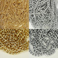 Gold and Silver 5mm Chain for Jewellery Crafts Decoration Etc BUY 1 2 4 8m+  345