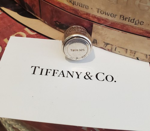 RARE Vintage TIFFANY & Co. Sterling Silver Lipstick & Jar Charm With Box LANCOME - Picture 4 of 9
