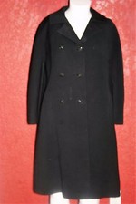 Hudson's Coat By Krull /woodward Shops Black Double Breasted