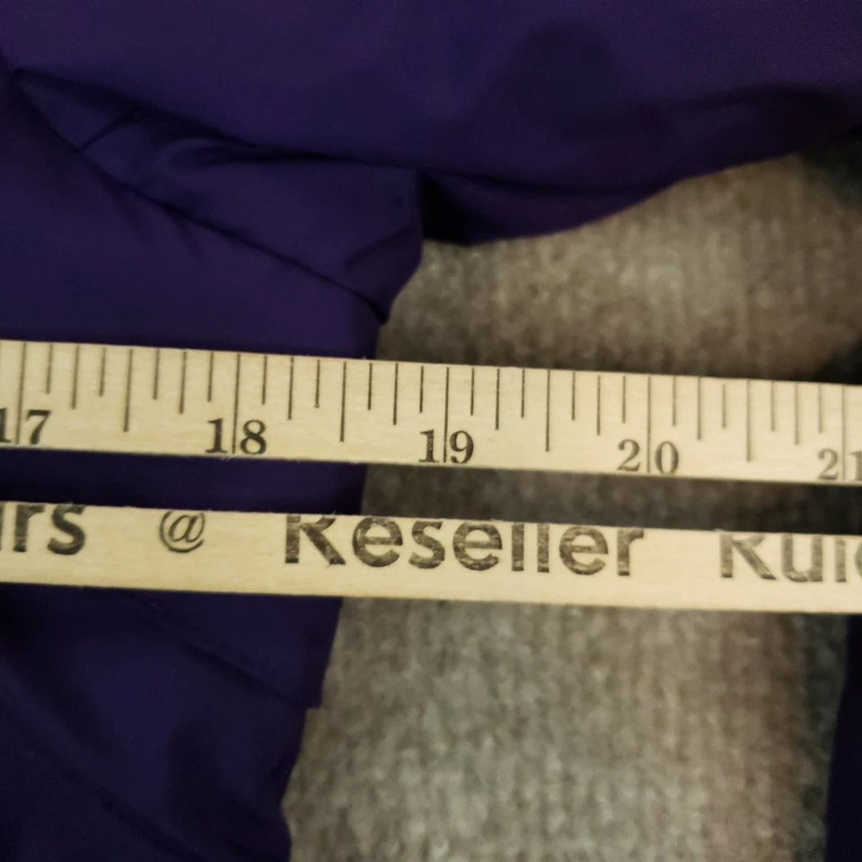 Chaqueta Cole Haan Mujer Mediana Púrpura Cremallera Completa Bolsillos con Capucha Ligera Informal Foto 4 de 4