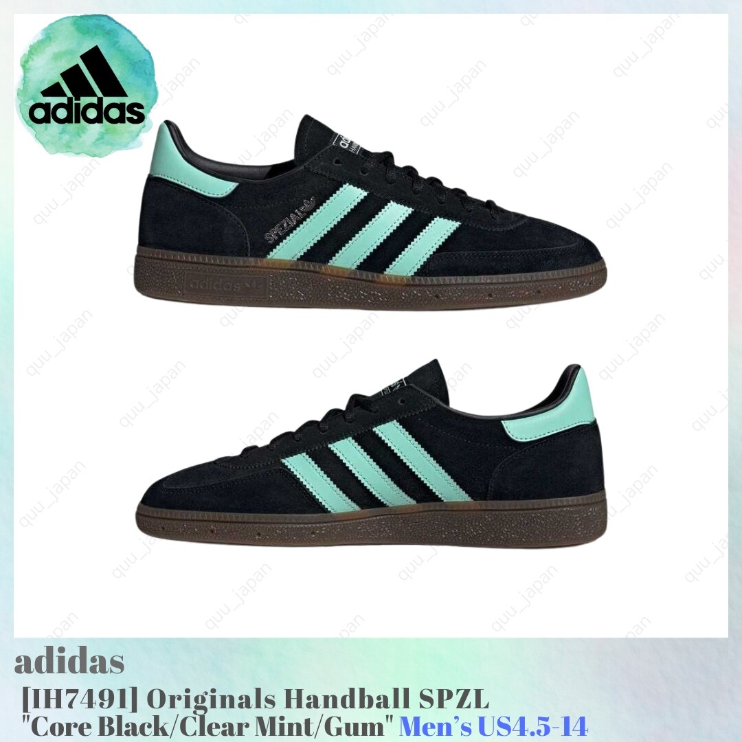 adidas Originals Handball Spezial ミント 23 adidas Originals Handball Spezial Black Clear Mint IH7491