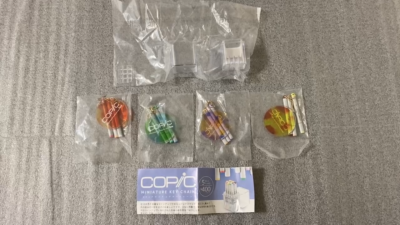 COPIC Miniature Keychain All 5 Types Set Capsule Toy SO-TA