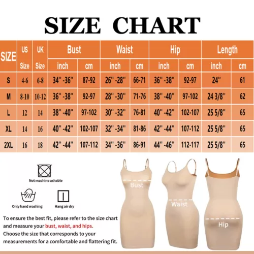Seamless Shapewear Slips for Under Dresses Women Tummy Control Full Slip Shaper - Picture 2 of 33