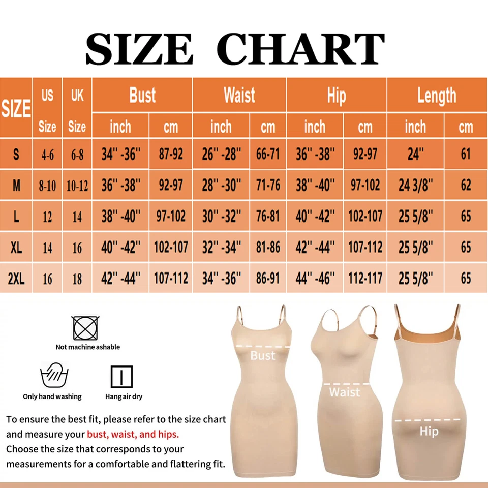 Платье-слип Shapewear для женщин с контролем живота камзол полное платье-слип под узкое - Изображение 2 из 4