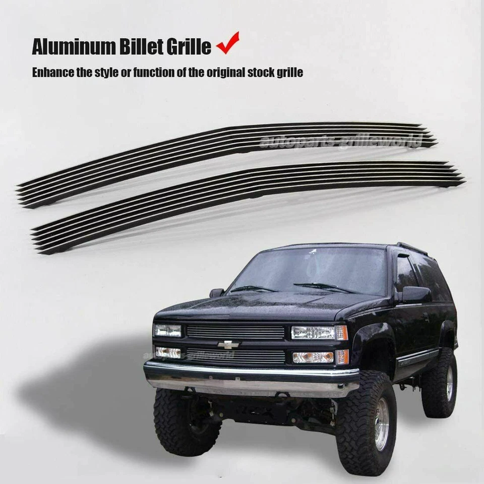 Grille Fits 1994-1999 Chevy C/K Pickup/Suburban/Blazer/Tahoe Billet Grill 95 96 Foto 2 de 4