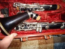 Vintage Evette By Buffet Paris France Clarinet with Case, etc