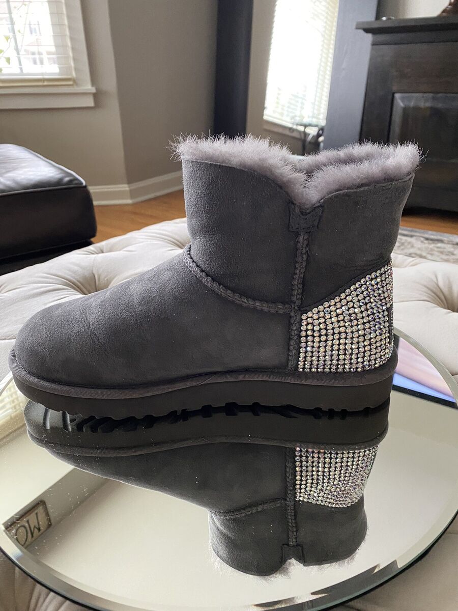 Buy Custom Bailey Buttom UGG Boots Made with Swarovski Crystals