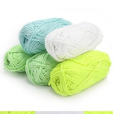 5 Color DIY Glow Natural Yarn,Phosphorescent Yarn, Fluorescent DK Yarn