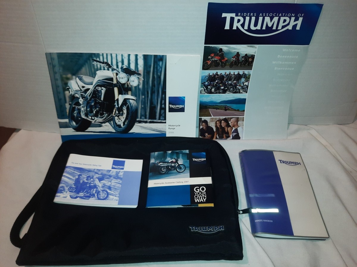 R☆　書類袋一式 Genuine Triumph Document Paperwork File Zipper Bag Case