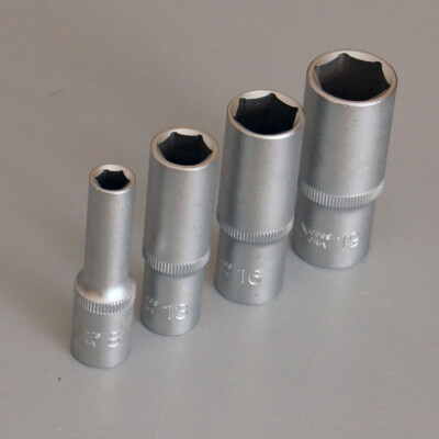 Steckschlüssel Einsatz Sechskant 6-kant Nuss, Antrieb (3/8''), Nüsse SW 8 - 19 mm