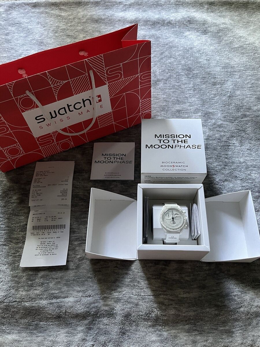 Swatch x Omega Moon Snoopy Speedmaster S033W700 Working for Swatch x Omega Moon Snoopy Speedmaster S033W700 Working for