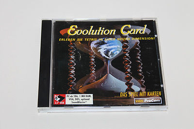 EVOLUTION CARD PC MS DOS 3.5'' Diskette Klassiker in CD Hülle wie Tetris RAR!!!