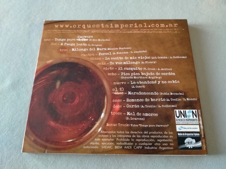 ORQUESTA TIPICA IMPERIAL Concentracion Troileana CD album Argentina tango - Image 4 of 4