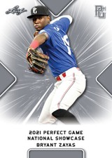 10-Count Lot Bryant Zayas 2021 Leaf Perfect Game NIKE All-American Rookies
