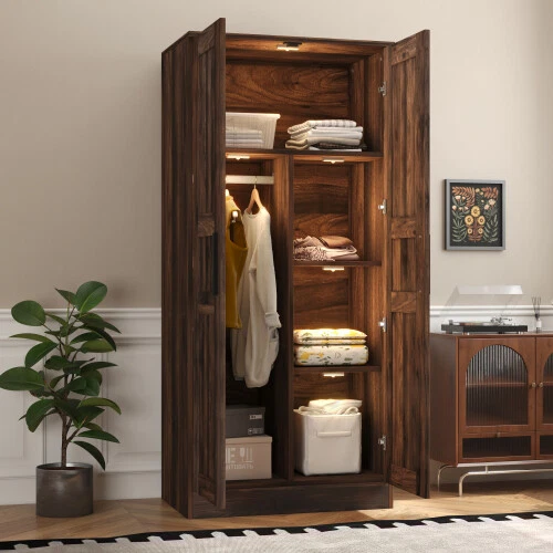 Solid Wood Bedroom Freestanding Wardrobes for sale | eBay