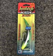 Kwikfish K15X Xtreme W/Rattle & UV Luhr Jensen 5414-15X-1600 Flo Grn Chrt *New*