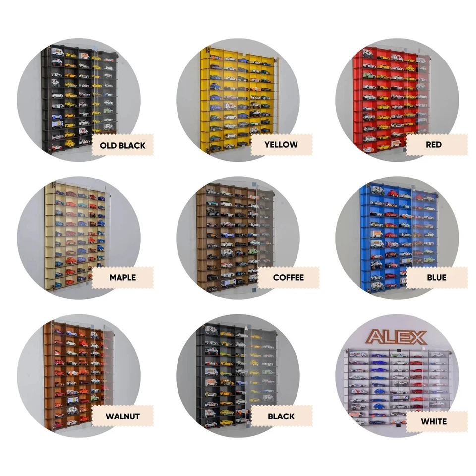 1/64 Hot Wheels, Matchbox, Vitrina Coche Diecast con Puertas Acrílicas Coches 2x50 Foto 4 de 4