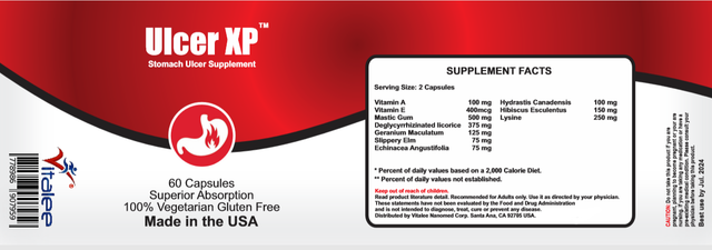 Ulcer XP- Stomach Ulcer Supplement (Capsule 60ct) | eBay