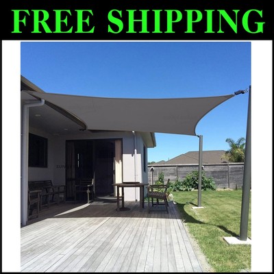 Versatile 14' x 18' UV Blocking Shade Sail - Ideal for Patios & Gardens