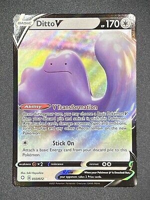 POKEMON TCG DITTO V 50/72 SHINING FATES ULTRA RARE!!