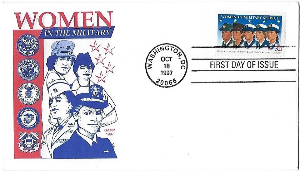 4 '97 FDCs Madonna & Child, Fthr Felix Varela, Supersonic Flight, Women in Milit - Image 4 of 4