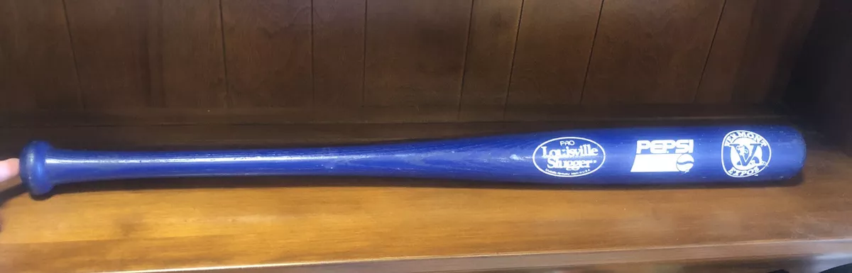 Blue Pro Louisville Slugger Pespi Logo Vermont Expos Baseball Bat Wood 29  Inch