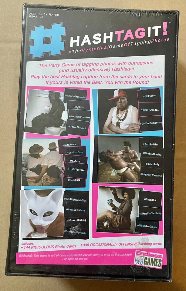 Hashtag It Game Original Adult 18+ Edition New Sealed - Image 2 of 2