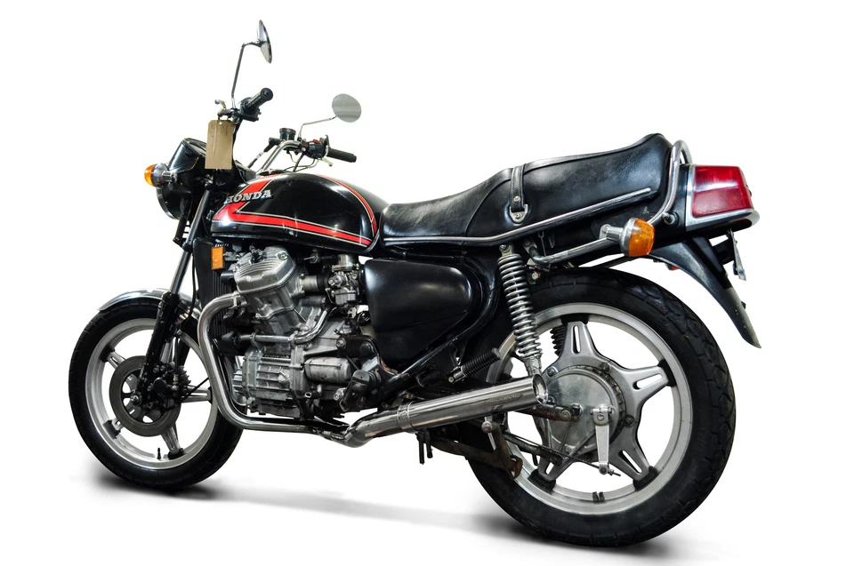 Silenciador recto de acero inoxidable Honda CX500 CX500C CX500 Deluxe escape completo 2-1 Foto 2 de 4