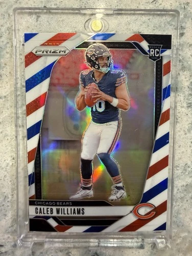 2024 Panini Prizm Rookies Caleb Williams #301 Red White Blue Prizm (RC)