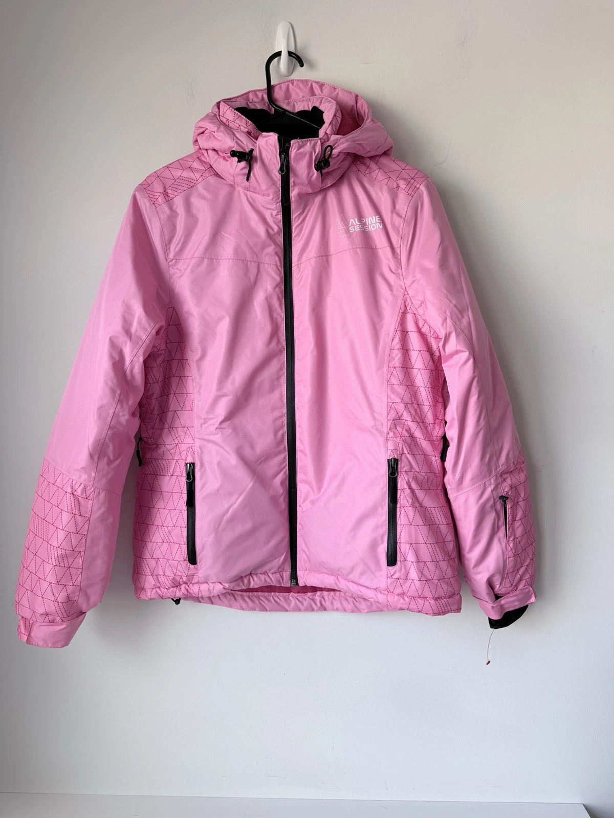 Crivit Snowboard Girls Size 8 Jacket Pink Hooded Snow Ski coat