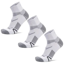 Balega Enduro Quarter Length Running Socks, White