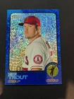 2022 Topps Heritage Mike Trout Blue Sparkle #100
