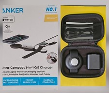 Anker Ultra-Compact 3-in-1 MagSafe Wireless Charging Station Black B25M8J11