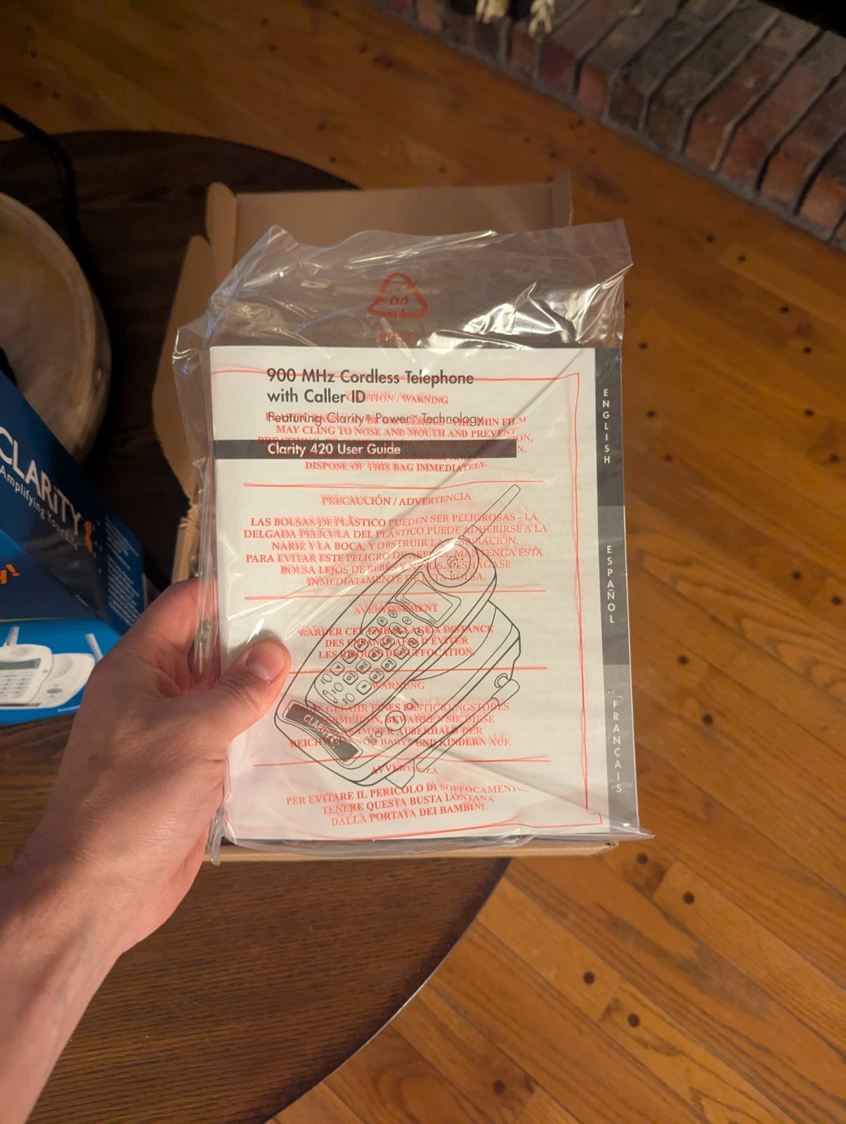 Clarity C420 Amplified Cordless Telephone, Caller ID, Call Waiting (Brand New)