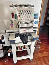 BRAND NEW Bai 15 Needle Embroidery Machine with Stand 