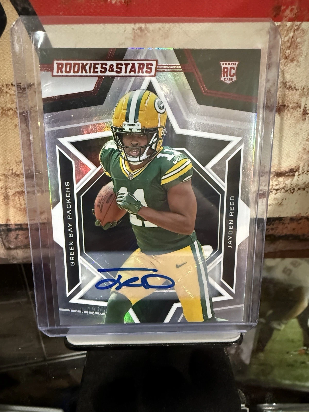 Jayden Reed Panini Rookies & Stars #153 Autograph