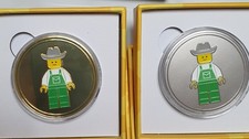 2 X Lego coin Farmer -2026 Lego store Korea Gold & Silver membership, exclusive!