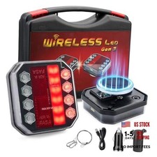 USB-C Wireless Trailer Lights, Magnetic LED Towing Lights with 100ft Range 
