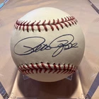 PETE ROSE Signed Rawlings Baseball PSA/DNA REDS
