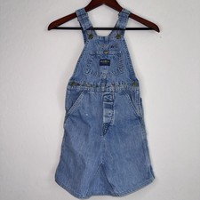 Osh Kosh B  gosh Unionmade Sanforized VTG Girls Overall Denim Skirt No Tag 10-11