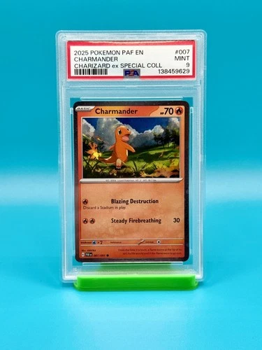 PSA 9 - 2025 POKEMON, PAF EN, CHARMANDER, CHARIZARD EX SPECIAL COLL