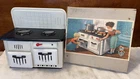 Vintage 1940/50’s D. P. B. Germany Tin Wind-Up Sparking Toy Stove W/Original Box