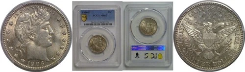 1906-D Barber Quarter   PCGS MS-62