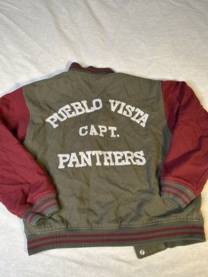 Vintage 60s? Miller Letterman Varsity Jacket L/M Pueblo Vista Capt Panthers B8