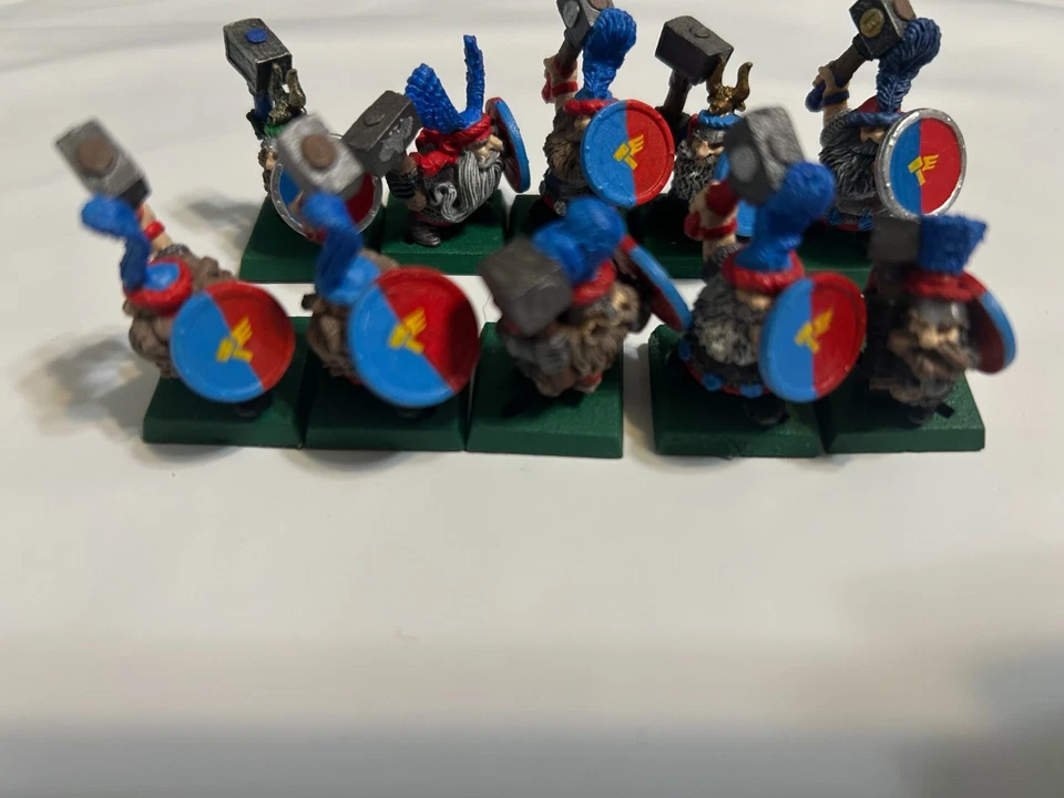 Unit of 15 Warhammer Fantasy Hammerers Including Command Old World Metal  - Image 4 of 4